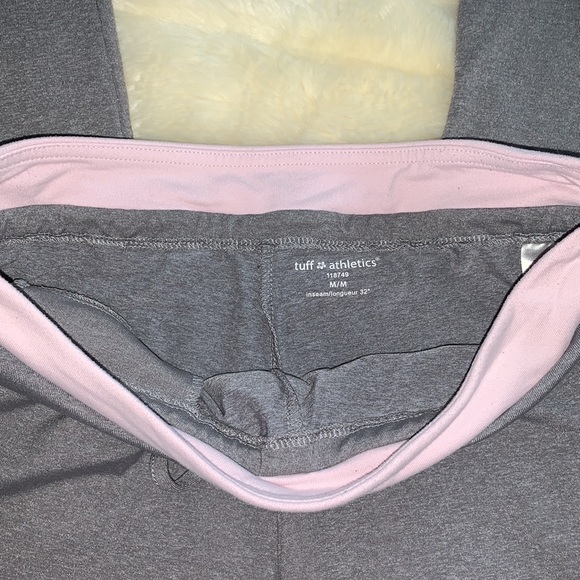 Tuff athletics Y2K grey and pink flare leg yoga Athletic pants M Rare - Picture 6 of 7
